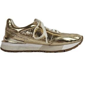 Michael Kors Gold Metallic Trainer Sneaker Women's Size 6 NWT